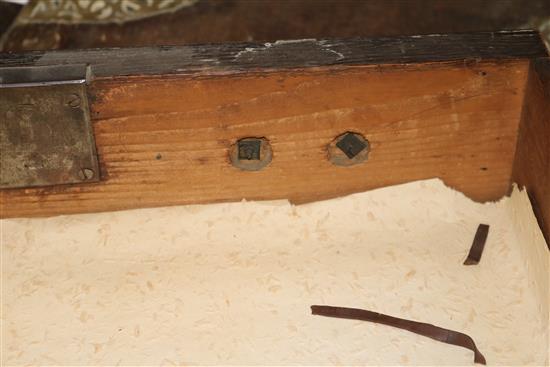 A 19th century mahogany pillar chest of eight drawers W.58cm